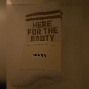 White and Tan Fun Socks